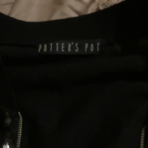Potter's Pot Jackets & Coats Black Sequin Jacket Poshmark